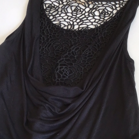 Black Swan Crochet Drape Back Tank Top - Picture 7 of 9